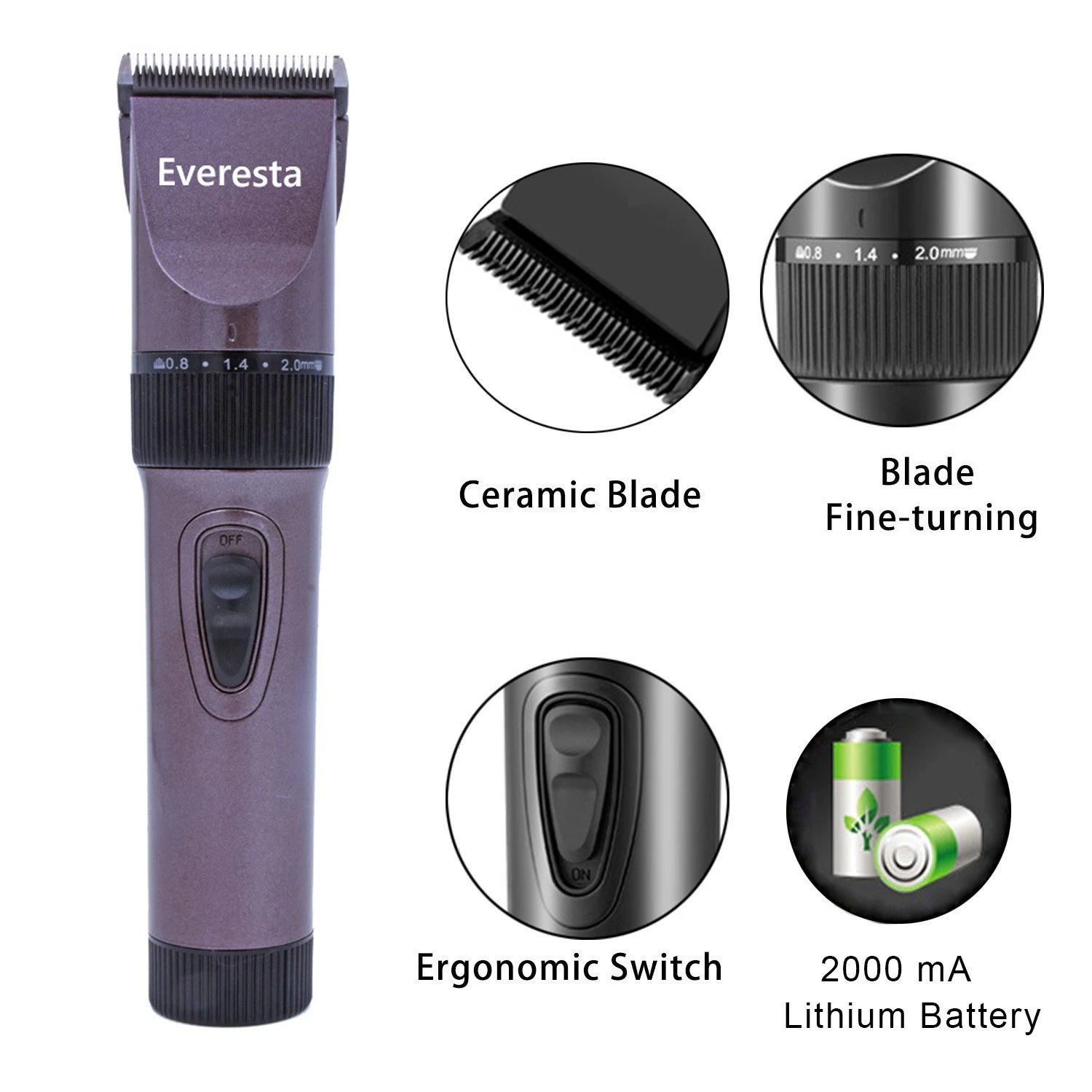 Everesta® Quiet Men Hair Clipper Set